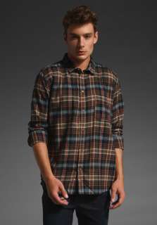 CHEAP MONDAY Neo Shirt in Brown Check  