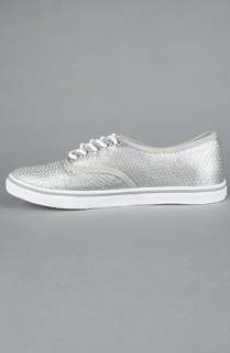 Vans Footwear The Authentic Lo Pro Sneaker in Silver Sequins 