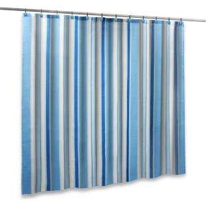 Elegant Home Polyester Shower Curtain in Blue 12026.0 at The Home 