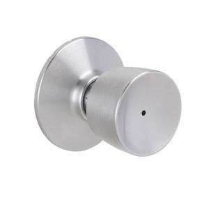 Schlage Bell Satin Chrome Bed and Bath Knob F40 BEL 626 at The Home 