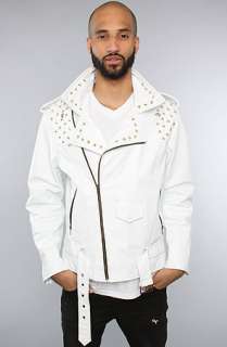 iridium IRIDIUM WHITE BIKER JACKET  Karmaloop   Global Concrete 