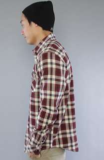 LRG The Fly In Any Weather Buttondown Shirt in Burgundy  Karmaloop 