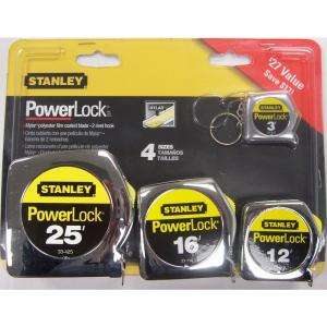 Stanley Tools Powerlock Tape Measures, 4 Pack 95 963D at The Home 