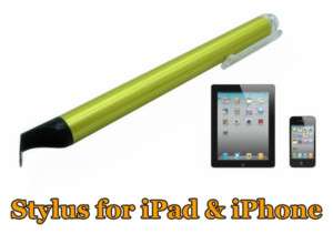Yellow Stylus Pen for iPad 2 3g wifi 16GB 32G 64GB M238  