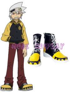 Soul Eater Evans Imitated Leather Cosplay Costume Shoes  