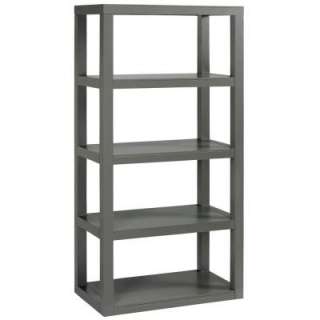 Home Decorators Collection Parsons 62 In. H X 30 In. W Gray 4 Shelf 