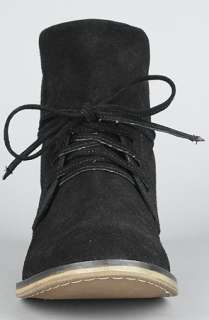 MIA Shoes The Tawannah Boot in Black Suede  Karmaloop   Global 