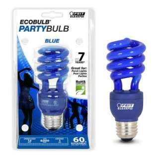   13 Watt (60W) Blue Twist CFL Light Bulb BPESL13T/B 