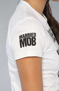 Married to the Mob The Twenty Seven Tee in White  Karmaloop 
