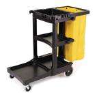   Commercial Products Resin Cleaning Cart with Zippered Vinyl Bag