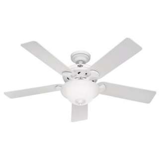 Hunter Brookline 52 in. White Ceiling Fan  DISCONTINUED 22390 at The 