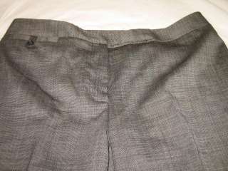 ANN TAYLOR gray plaid wool slacks pants   Women 6  