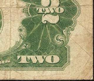 1928 D $2 DOLLAR BILL MULE NOTE UNITED STATES LEGAL TENDER RED SEAL Fr 