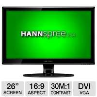 HannsG HL269DPB 26 Class Widescreen LED Backlit Monitor   1920 x 1080 