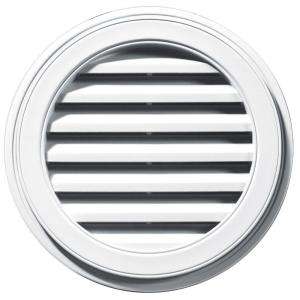 Builders Edge 22 In. Round Gable Vent #001 White (120032222001) from 