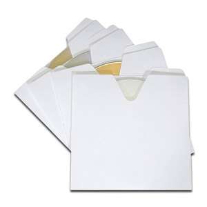Vaultz 100 Pack CD/DVD File Folder Sleeves With Tabs  