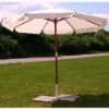 HOLZ Sonnenschirm BLAU Marktschirm Gartenschirm Schirm  