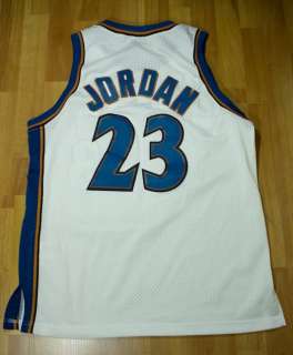 Nike Michael Air Jordan Retro WASHINGTON WIZARDS Jersey WHITE BLUE Sz 