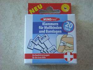 Klammern für Mullbinden und Bandagen 20Stück  