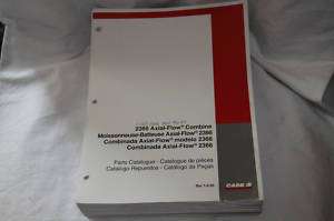Case IH 2366 Axial Flow Combine Parts Catalog Bur7 3120  