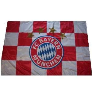 FC Bayern München Fahne Karos  Sport & Freizeit