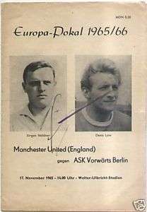 EC I 65/66 ASK Vorwärts Berlin   Manchester United  