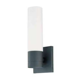 Green Matters Link 1 Light Textured Black Tube Wall Sconce HD 3954 at 