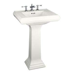   Pedestal Combo Bathroom Sink in White K 2238 4 0 