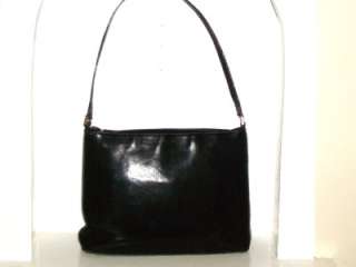 KATE SPADE Authentic Italy Beautiful Classic Black Leather Shoulder 