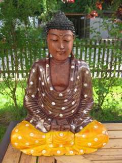30cm or 12 Wooden wood Buddha Budda Siddhartha Gautama Feng Shui Thai 