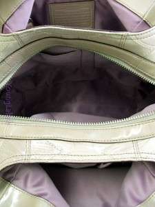 Coach Mia Metallic Leather Op Art Signature Maggie Bag Purse Shimmer 