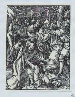 Albrecht Durer Christ Taken Captive Wood Engraving  