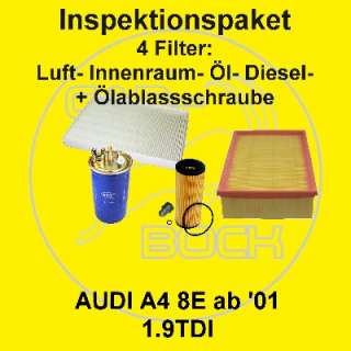 Filter Set / Inspektionspaket AUDI A4 8E 1.9TDI  