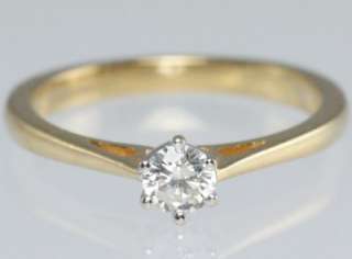   Solitaire Diamond single stone Ring. 0.25 ct with IGM report.  