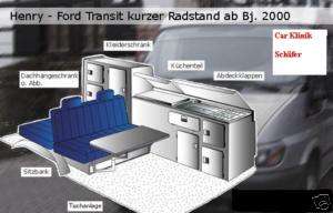 Aufstelldach+Innenausbau für Ford Transit ab 2002 2006  