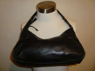 Cole Haan Stephanie Black Leather Tote Handbag Purses  