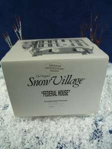 Dept 56 Snow Village Federal House #54658 NIB (60)  