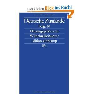    Folge 10 (edition suhrkamp)  Wilhelm Heitmeyer Bücher