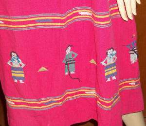 VTG GUATEMALAN HUIPIL LITTLE PEOPLE HANDWOVEN DRESS  