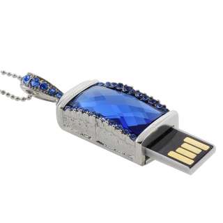 GB USB Jewel Pendant Necklace Flash Drive Chain & Box  