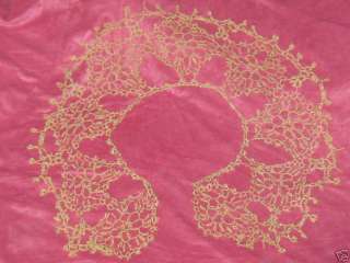 VINTAGE ECRU TATTED LACE COLLAR RAYON  