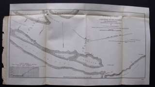 1890 ANTIQUE MAP SURVEY SAVANNAH RIVER, TURTLE ISLAND,TIDE GAUGES 