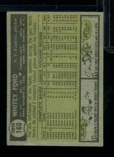 RR) 1961 Topps # 160 WHITEY FORD *New York Yankees  