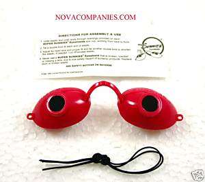 Tanning Bed Eyewear Sunnies Goggles protection RED  