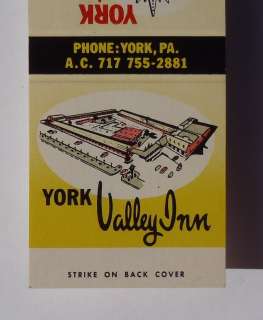   ? Matchbook Quality Inn York Valley Inn Route 30 York PA Pennsylvania