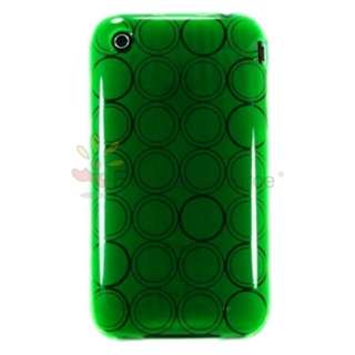   with apple iphone 3g 3gs clear green circle quantity 1 keep your cell