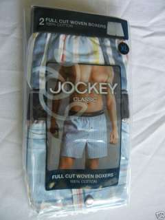   Classic Full Cut Woven Boxers   NWT   2 pack 789375867691  