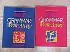 Edge on English   Grammar Write Away, book 1 & 2, by betsy rubin