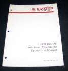   manual for 8400 double windrow attachment by hesston it measures about