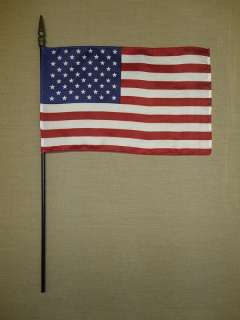 United States U.S. Miniature Fabric Desk Flag 8 X 12  